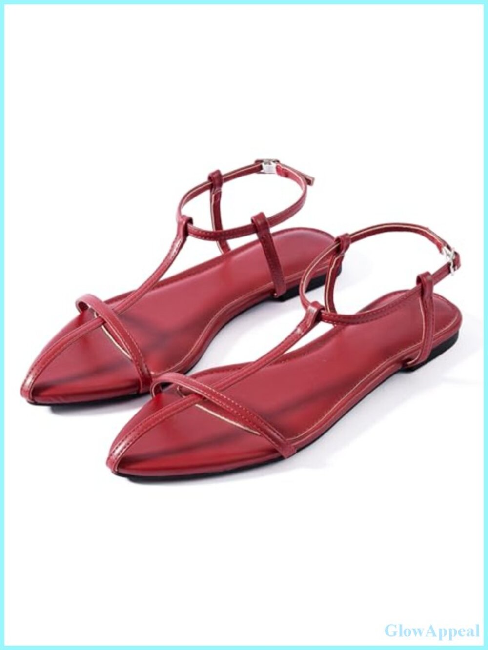 Women Strappy Slingback Mules Evening Vegan Leather Gladiator Pointed Toe